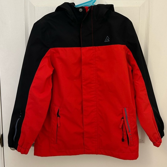Ripzone Youth, Red and Black Raincoat, Sz 5 - Picture 1 of 9